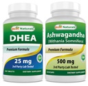Cele mai bune naturale Dhea 25mg & Ashwagandha extract 500 Mg