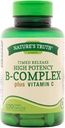 Adevărul naturii B-complex Plus vitamina C timp eliberat, 100 Conte (pachet de 3)