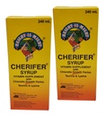 2 Cherifer Sirop Chlorella Factor de creştere, Taurină & Lysine 240ml Fiecare