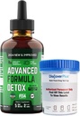 Salutem Vita™ Liquid Advanced Formula Detox - Detox Kit with Test Cup: Liquid Dietary Supplement for Total Body Cleanse - Supplement for Toxin Removal - 1 Pack - 2 Fl Oz (20 Servings)