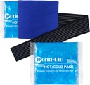 Geamuri de gheaţă reutilizabile Gel pentru leziuni 2 Pack cu Wrap, 6.3"x5.1," Frigider de gheaţă flexibil la rece, Terapie cu comprese reci pentru ameliorarea durerii, Recuperare chirurgie, genunchi, Wrist, Ankle, Foot, Elbow, Shin