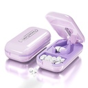 DUBSTAR Cutter Pilulă mică, Pilula Cutter Splitter pentru pastile mici și mici, Cutter destul de portabil pentru pastile mari, Cuts Vitamine tablete pentru buzunar Purse (Pill Cutter, Purple)