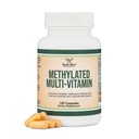 Multivitamine metilate (exclusiv vitaminele metilate și activate - complexul B metilat cu trimetilglicină (TMG) și metilfolat) (supliment MTHFR fără gluten) 120 capsule de lemn dublu