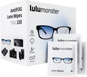 Anti-Lens Şerveţele pentru ochelari Lulumonster, [150 Pre-Moistened individually wraped Wipes] [Non-Scratching & non-Streaking] Şerveţele mai curate pentru ochelari, ochelari de soare, telefon Camera Lens ecran, Goggles