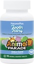 NaturasPlus Animal Parade Tooth Fairy copii Mestecables - Aroma de vanilie naturale - 90 comprimate cu model de animale, pachet de 2 - Suplimentul de sanatate dentara - vegetarian, gluten gratuit - 90 Serviri totale