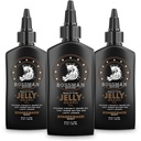 Bossman Jelly Beard ulei pentru bărbați 3 ambalaj (12 oz în total, Stagecoach Scent) 