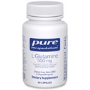 Pure Encapsulations L-Glutamine 500 mg - Supliment pentru Immune and Digestive Support, Gut Health and Lining, Metabolism, and Muscle Support* - with Free-Form L-Glutamine - 90 Capsule