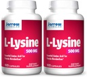 Jarrow Formulas L-Lysine, Assists in Proteine Metabolism, 500 Mg, 100 Count (Pachet de 2)