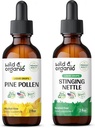 Pine pollen sălbatic și organic Tinctură 2 fl oz & Stinging Root Tincture 2 fl oz