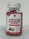 Lukaree Liver Cleanse Detox & Repair Gummies - Milk Thistle Silymarin, Dandelion, Anghinare Extract & Elderberry - No Sugar, Raspberry Flavor - 180 Conte