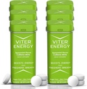 Viter Energy 40mg Caffeine Mints - Sugar Free, B Vitamine, Vegan, Boosts Fast Energizat Alert Focus, Cafeinated Nootropic Supliment Pastile (Spearmint Flavor, 20pcs, 6 Pack, 120pcs Total)