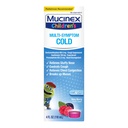 Mucinex pentru copii Multi-Simptom Rece Relieves Stuffy Nas, Congestia toracică, Tuse & Mucus, Expector & Tuse Suppressant cu Dextrometorfan, Guaifensin, Fenilephrine, 4 oz.