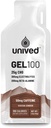 Unived Gel 100 - Vegan Energy Gel pentru atleti de rezistenta Alergatori si ciclisti - 100kcal - Cocoa Choco - 50mg Cafeina - Pachet de 6