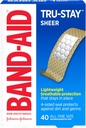 Bandaj cu bandă Tru-Stay Stripuri simple Bandaje sterile adezive pentru prim ajutor şi protecţie a rănilor, Bandaje individuale de îngrijire a rănilor înfăşurate pentru tăieturi şi zgârieturi minore, toate de o dimensiune, 40 ct