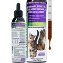 Cat & Dog Tratament de tract urinar, Bladder & Rinichi Suport pentru câini și pisici, Puternic și totuși blând Îngrijire pentru animale de companie, cu Cranberry lichid & Glucosamină, Aroma de pui, 6 oz Sticla, 1 pachet
