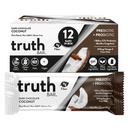 Truth Bar Sanatos Snack, Omega 3 din Chia, Plant based, Prebiotics & Probiotice, Fibră înaltă, Zahăr scăzut, Keto, Kosher, Ciocolată Întunecată, Vegan, Gluten Free, 12 Ct, 45g ea.