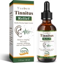 Yuaben Tinitus Relief pentru urechi inelare, picături ureche pentru urechi înfundate și urechi inelare ajutor, ingrediente naturale