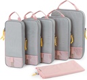 BAGSMART 6 Set /4 Set/2 Set Set Cuburi de ambalare pentru călătorii, Bagaje Organizator Bagaje de bagaje ușoare, Saci de salvare spațiu durabil Călătorie esențiale