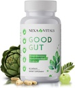 Bun curaj - Digestie Suport plante pentru a restabili sanatatea Gut - Promoveaza miscarile sanatoase ale intestinului, Reduceti Bloating & Boost GI Motility w/Triphala & Extract de Anghinare - 60 capsule