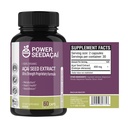 Seminte de putere Acai - Booster oxid de azot. Sprijină fluxul sanguin, nivelul de zahăr din sânge, funcția metabolică & energie. Antioxidant super puternic. Cafeina-free. Formula patentat 60 Capsule