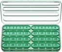 Zoksi lunar Pill Organizator 1 timp pe zi, 30 zile Pilula Organizator o dată pe zi, o lună mare caz de pastile pentru călătorie, 31 zile zilnic Medcine Container pentru vitamine, Supliment & Medicamente (Olive)
