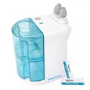 NASALFRESH MD - Dual Powered Nasal Irigation System Nasal Clătire şi spălare - Sinus Decongestionant Relief System w/ 30 Saline Packets - Reîncărcabil - 1 set de perne nas - Snoring Remedy