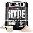 PROSUPPS Mr. Hyde Max Pomp Pre Workout pulbere - Stim-Free Preworkout sprijină fluxul de sânge, volum muscular și rezistenta - Cafeina-Free oxid azotat Gym & Suplimente de fitness (nearomat, 20 Serviri)