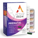 Active de fier prenatal, Suplimentul de fier + Vitamine prenatale pentru femei, 30 Capsule neconspitabile + 30 Timp-Release Multivitamine, Sarcina, Alaptarea & Postpartum Essentials