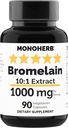Extract de Bromelain MONOHERB 1000 mg - 90 capsule vegetariene