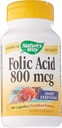 Calea naturii Acid folic - 800 mcg - 100 capsule, 100 Conte