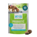 VetIQ Probiotic Supliment pentru câini, suport digestiv pentru câini, Nourishes Gut Bacteria și susține funcția Bowel, Hickory Smoke Flavor, Made in the USA, 60 Count