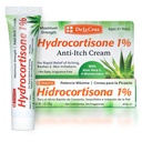 De La Cruz 1% Hydrocortizon Cream - Rezistenta maxima - Topical Anti Itch Hydrocortizon Crema cu Aloe Vera si Moisturizers pentru piele uscata, rosii, Dermatita, Eczema si Rashees - 1 OZ (28g)