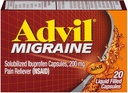 Advil 200 mg Capsule umplute cu lichid 20 ea