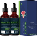 Picăturile de tratament prostată - picături de relief prostată, picături naturale de plante prostate, DHT Blocker de sănătate urinară și de sprijin prostată pentru Mens Health (2 buc)