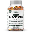 Organics Ocean Mai bine negru ulei de semințe rece presat - ulei pur Nigella Sativa pentru suport imunitar - 5% Thymochinonă - suport memorie, Vitality, și Cellular Health