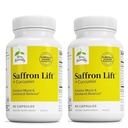 Terry Natural Saffron Lift + Curcumin - Supliment vegetal cu Curcumin - Capsule de Curcumin fără GMO - Supliment de suport pentru concentrare și relaxare - 60 capsule (Pachet de 2)