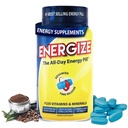 iSatori Energize Caffeine Pastile - Rapid de acțiune All-Day Suplimentul de energie cu timp de eliberare Cafeina și Suport Nootrop Natural - Fără Jitters sau Crash - Energetic Vitamine pentru bărbați și femei - (84 comprimate)
