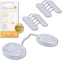 Filtre de nas O2 cu filtrare 3M - Filtre nas pentru alergii - Filtru nazal pentru alergii - Mască de praf de nostril, Filtru de fum și alergii (Size Small, Pachet de 10)