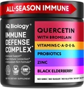 Quercetina cu Bromelain - Capsulele de Querbetin Premium pentru Suport Immuno & Ingrijire Respiratorie* - Ceai verde de zinc Magneziu Vitamina D Vitamina C Vitamina E Seleniu Turmeric Ginger Calciu - 60 Capsule