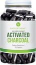 Ferme de coarne - 100% Coconut pur Charcoal activat, 180 capsule 260mg - Wild Harvested, Virgin Coconut Shell, USP Grad alimentar, Steam activat, Ultra Fine