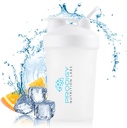 Prodigy Nutrition Labs Premium Shaker Sticla Perfect pentru Shake-uri de proteine și Pre-workout -14 Ounce (White)