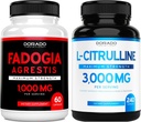 Fadogia Agrestis Extract (60 Count) Rezistenta maxima - Performanta sportiva si suport masa musculara si L Citrullina (240 conte) L Arginina si oxid de azot pentru performanta pentru antrenamente - Vegan si SUA Made