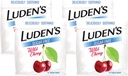 Ludens Sore drops, for Minor Sore Throat Relief, Sugar Free Wild Cherry, 75 Count (Pachet de 4)