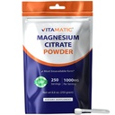 Citrat de magneziu vitamatic 1000 mg per Servire Suporturi musculare, comune, şi Heart Health 250 Grams - 250 Serviri