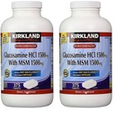 Kirkland Signature Glucosamină cu MSM, 375 comprimate (2 ambalaj)