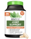 Zewise Health Joint Supplement with Glucosamine Chondroitin MSM, Curcumin & Sulfate - Joint Health for Women & Men - Mobility & Flexible Support for Knee, Cartilage & Bone - 180 Count