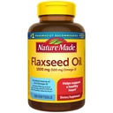 Nature Made Flaxseed Ulei 1000 mg, Fish Free Omega 3 Supliment, Supliment alimentar pentru Heart Health Support, 100 Softgels, 100 de zile de aprovizionare