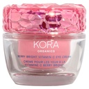 KORA Organics Berry Bright Firming Vitamina C Crema ochi, Hydrate & Consolidarea, Certified Organic, Cruzime gratuit, Refillable, 0.50 fl oz