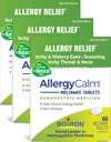 Boiron AllergyCalm Tablets 180 Count, Relief from Allergies and Hay Fever Simptome de strănut, Runny Nose, and Itchy Eyes or Throat, Allergy Calm Tabs (Formally RhinAllergy) (Pachet de 3 60ct Boxe)