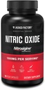 Fabrica Jacked Essentials Oxid de azot Booster - Brevetate L-Arginine Silicat 1500mg Pre Antrenament Supliment pentru cresterea musculara, pompe, vascularitate si energie - 90 Veggie pastile